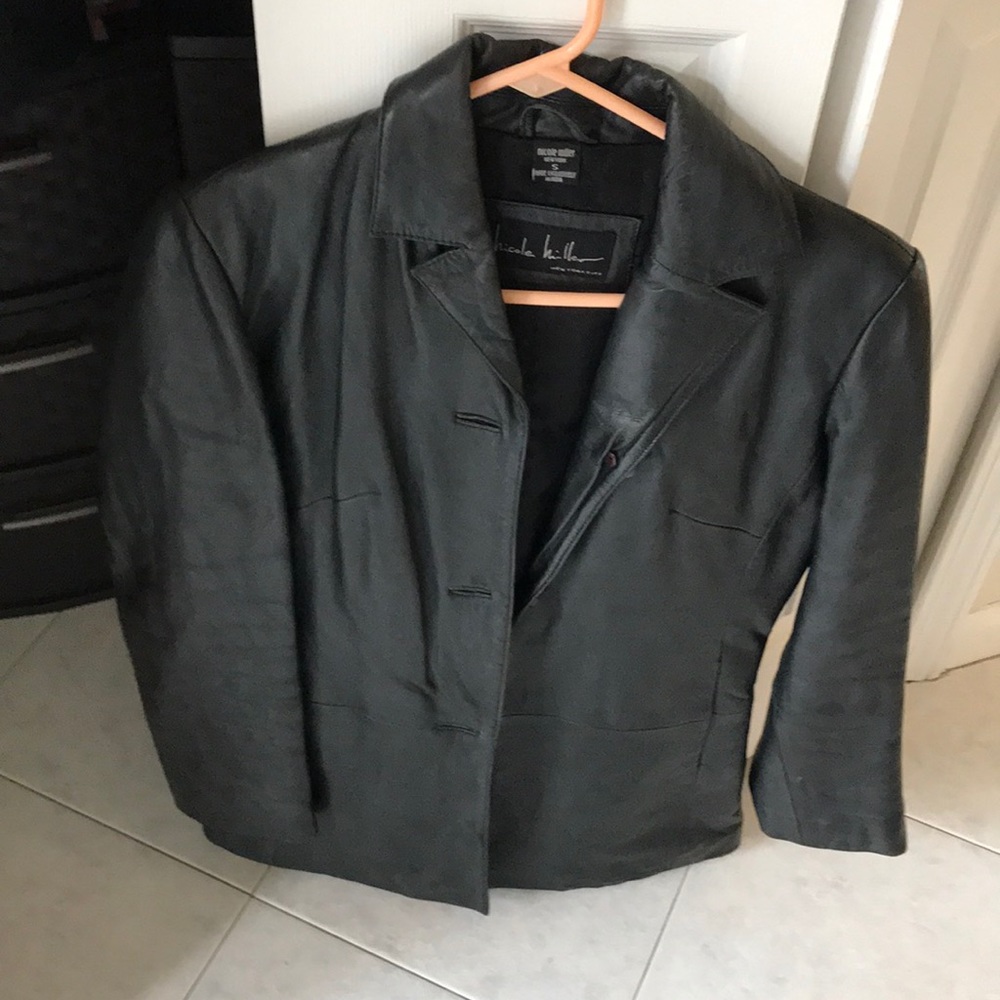 Nicole Miller leather jacket
